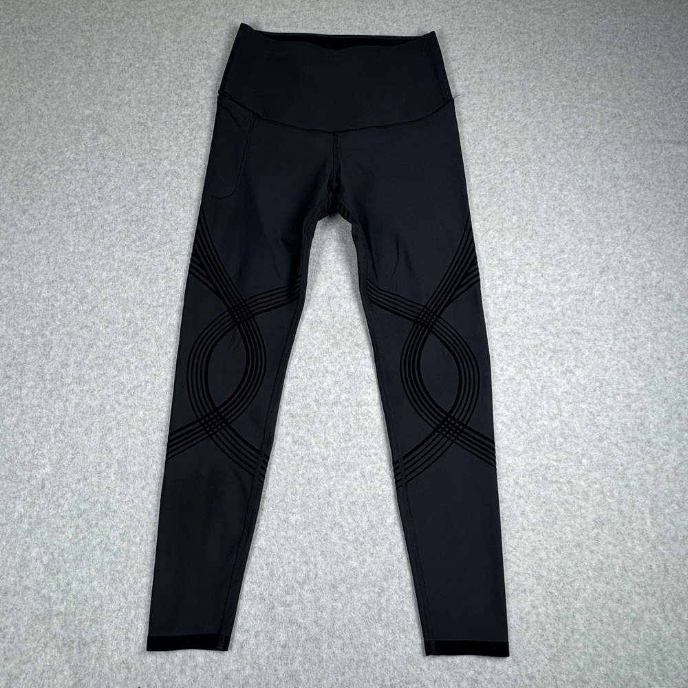 Fanka Body Sculpt Side Pocket Leggings Black High Waist Compression Tights L